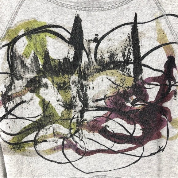 Proenza Schouler Neiman Marcus X Target Graphic Sweatshirt Artsy Top Gray Small - Picture 3 of 9